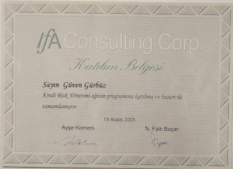 IFA Consulting Corp.- Kredi Risk Eğitim